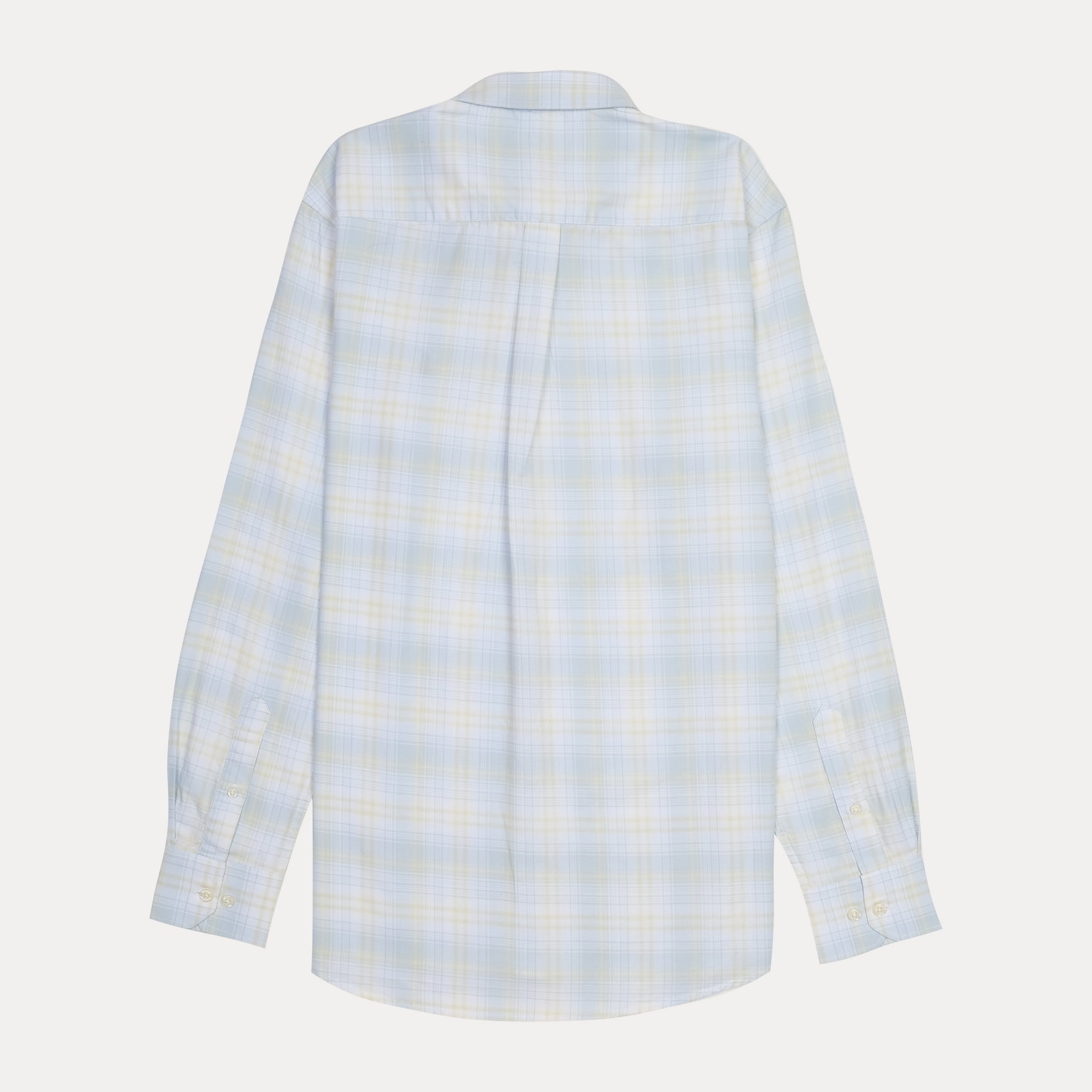 POLO RALPH LAUREN Tranquil Sky Custom Fit Long Sleeve Plaid Shirt