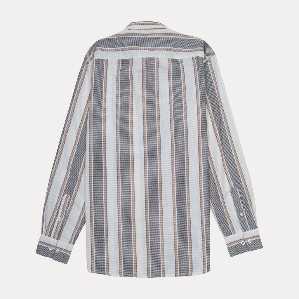 LACOSTE Twilight Sand Relaxed Fit Long Sleeve Button-Up Shirt