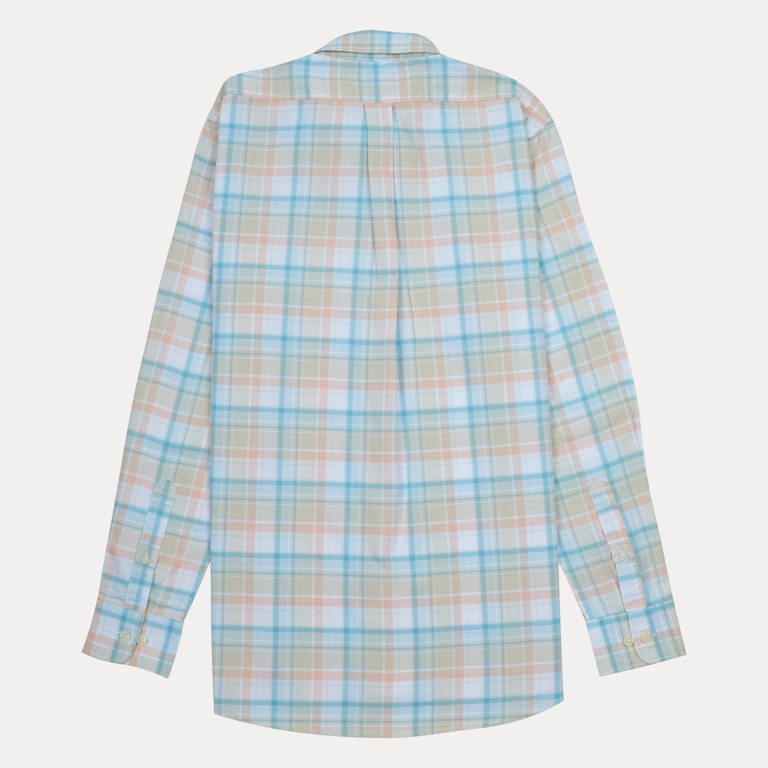 BROOKS BROTHERS Tranquil Teal Tailored Fit Long Sleeve Stretch Oxford Shirt