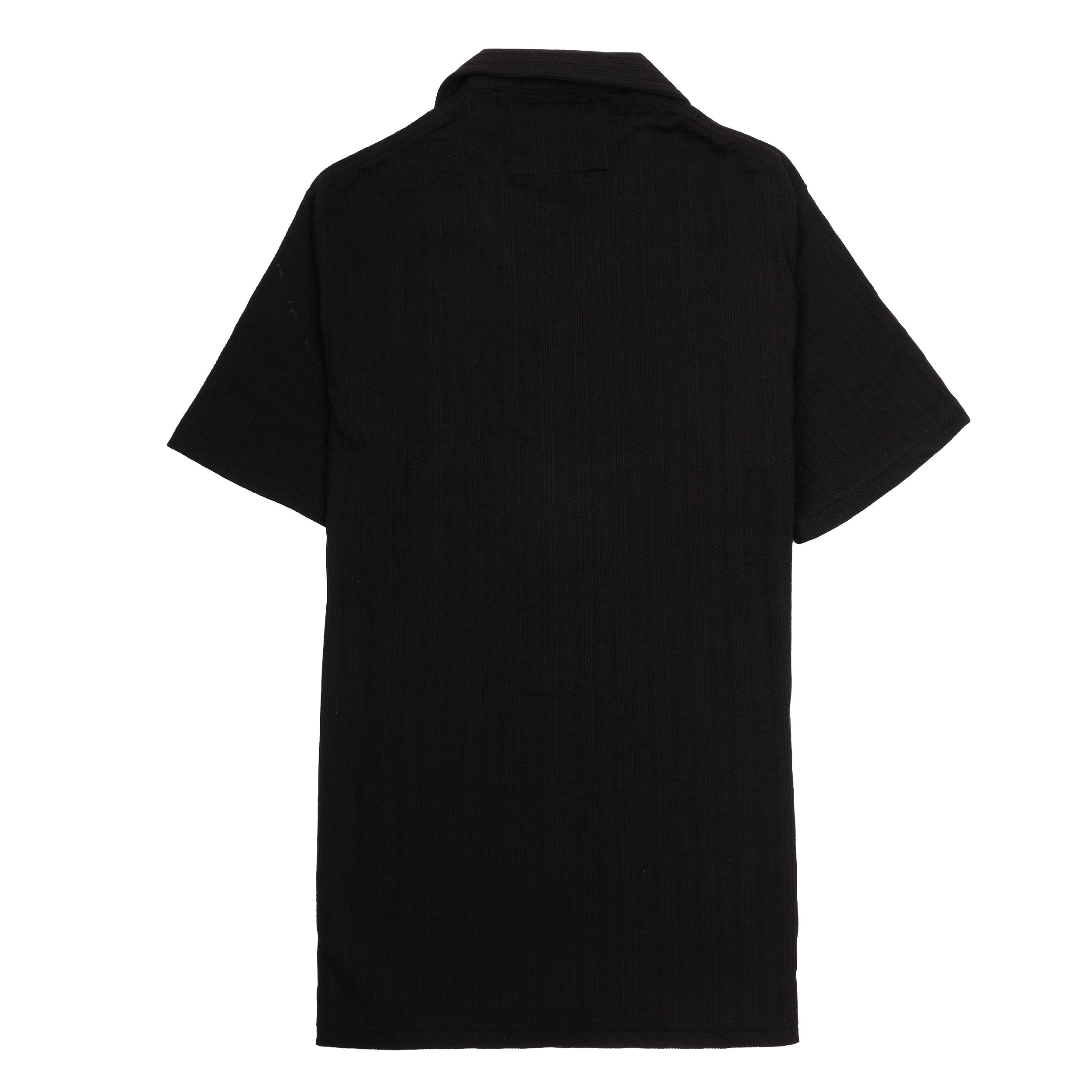 POLO RALPH LAUREN Obsidian Noir Slim Fit Short Sleeve Button-Up Shirt