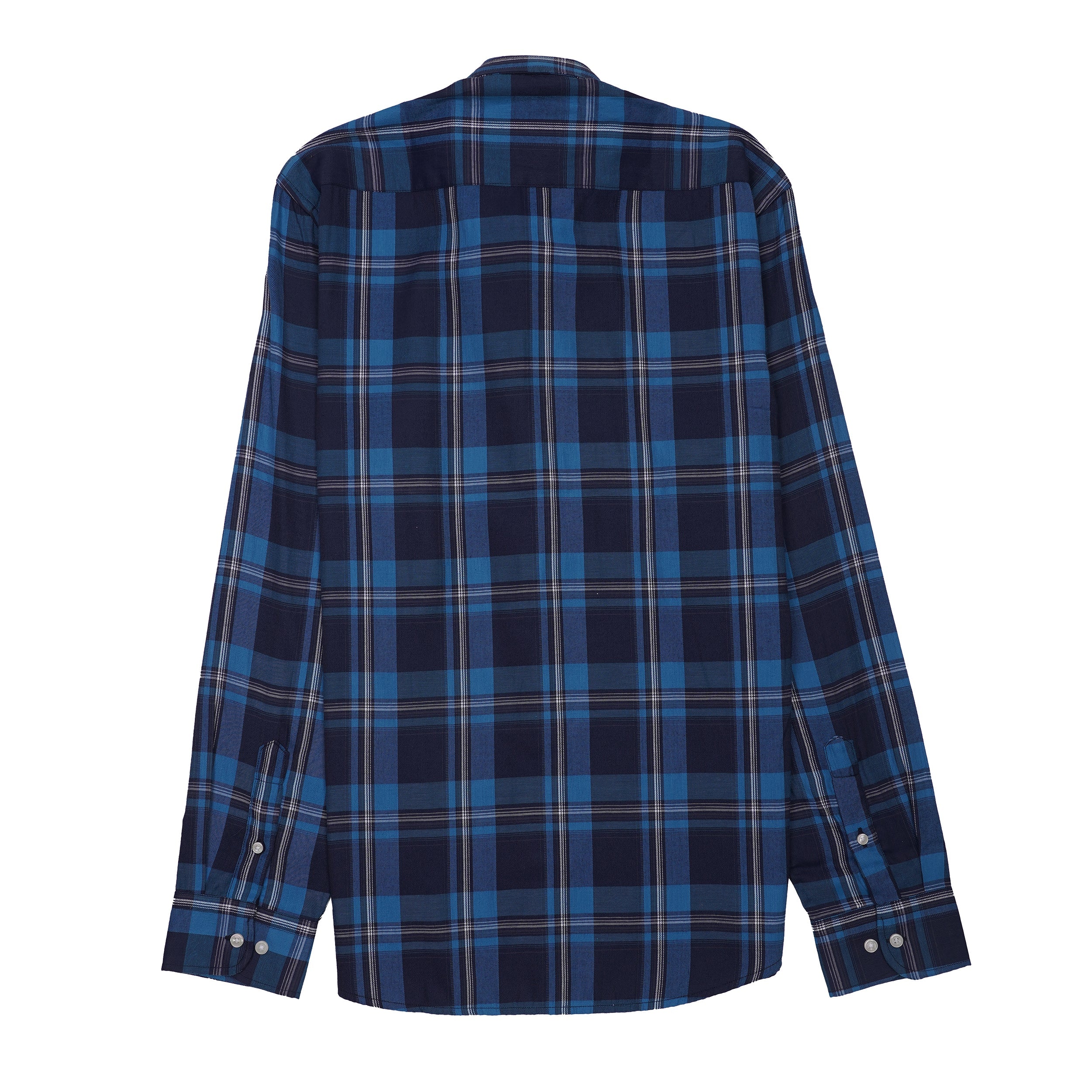 TOMMY HILFIGER Radiant Indigo Tailored Fit Long Sleeve Flannel Shirt