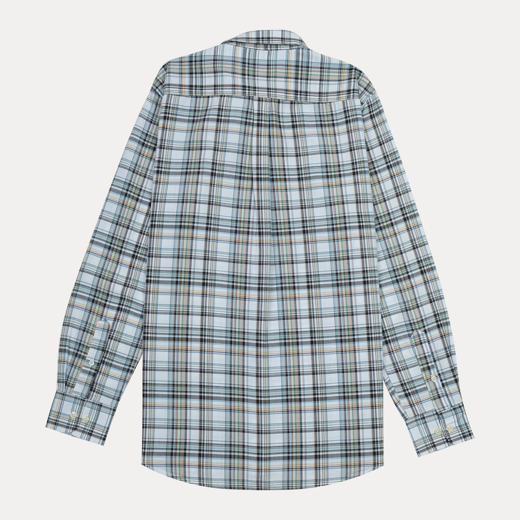 POLO RALPH LAUREN Tranquil Teal Tailored Fit Long Sleeve Plaid Shirt
