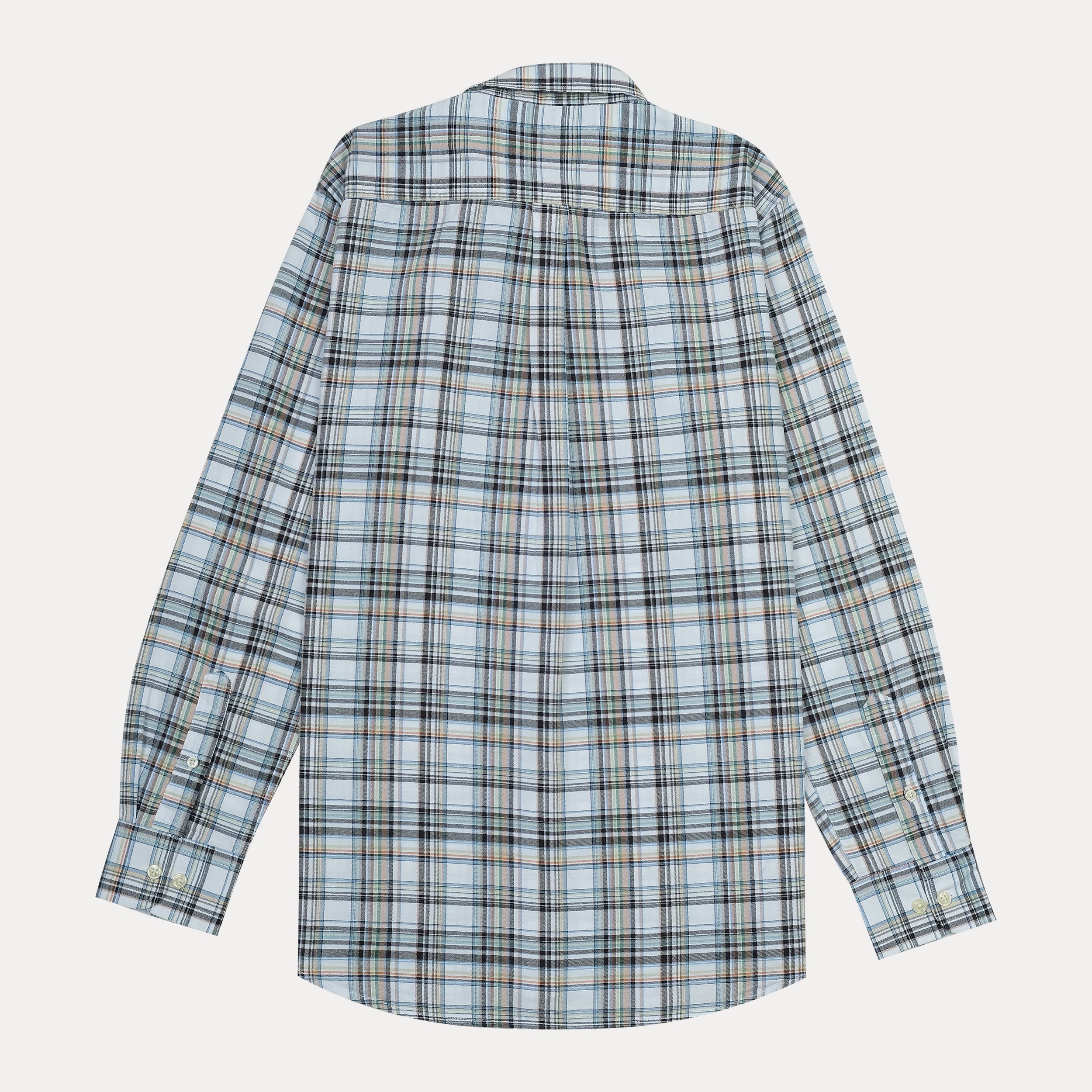 POLO RALPH LAUREN Tranquil Teal Tailored Fit Long Sleeve Plaid Shirt