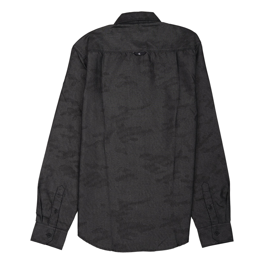 CALVIN KLEIN Obsidian Mist Tailored Fit Long Sleeve Shirt