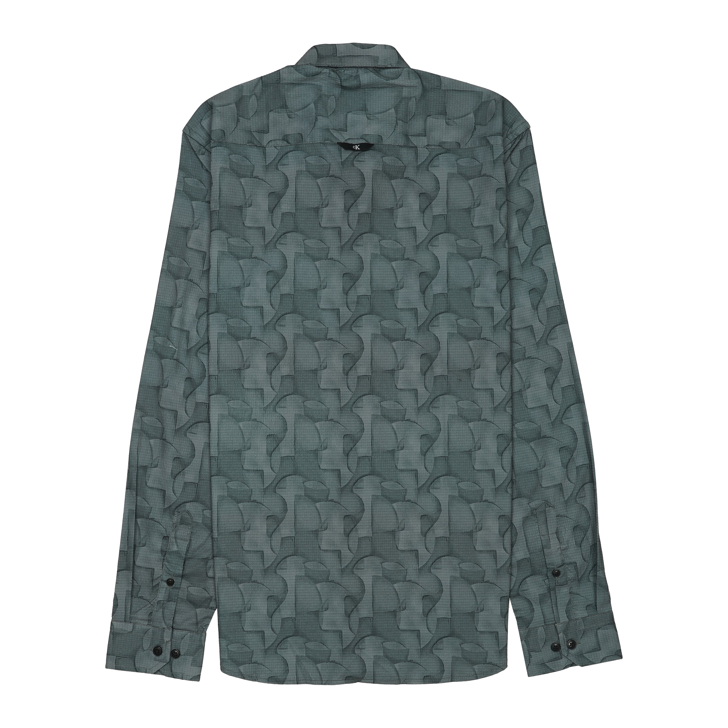 CALVIN KLEIN Lucent Teal Tailored Fit Long Sleeve Shirt