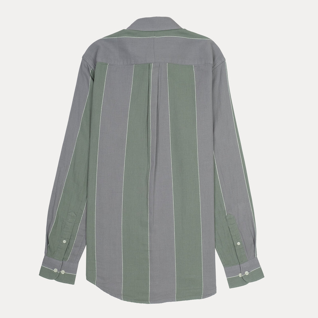 POLO RALPH LAUREN Mystic Fern Custom Fit Long Sleeve Striped Button-Up Shirt