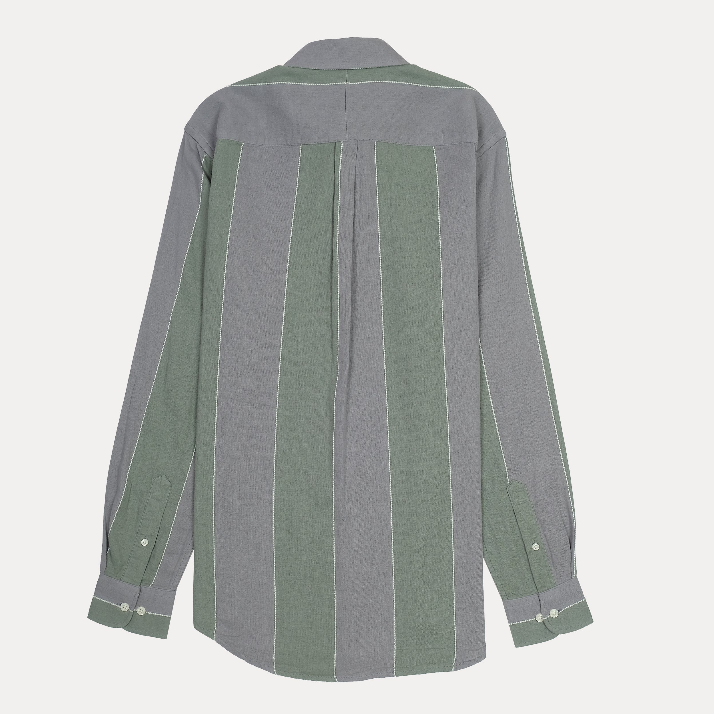 POLO RALPH LAUREN Mystic Fern Custom Fit Long Sleeve Striped Button-Up Shirt