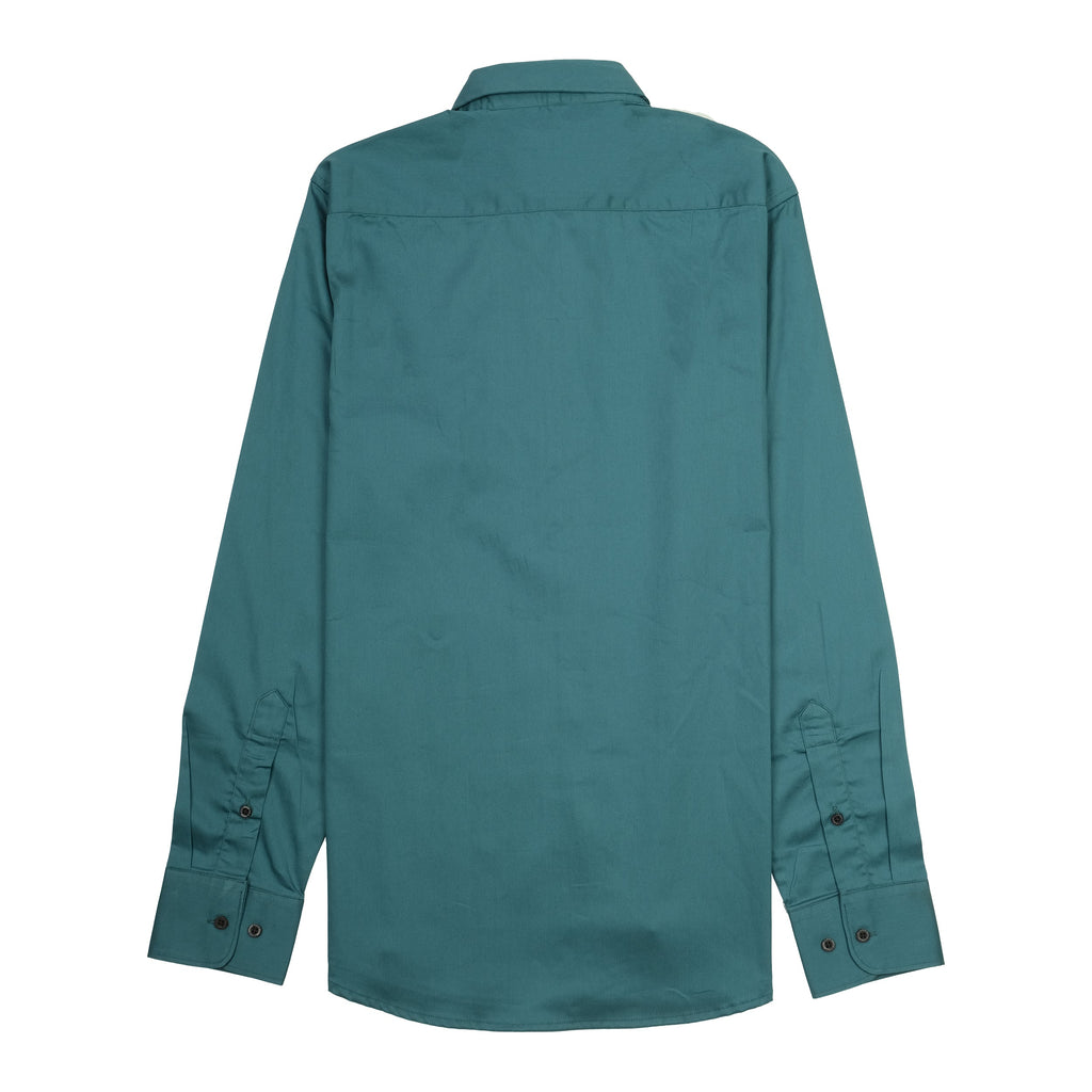 BOSS Oceanic Teal Slim Fit Long Sleeve Button-Up Shirt