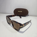 TOM FORD Tortoiseshell Oversized Sunglasses