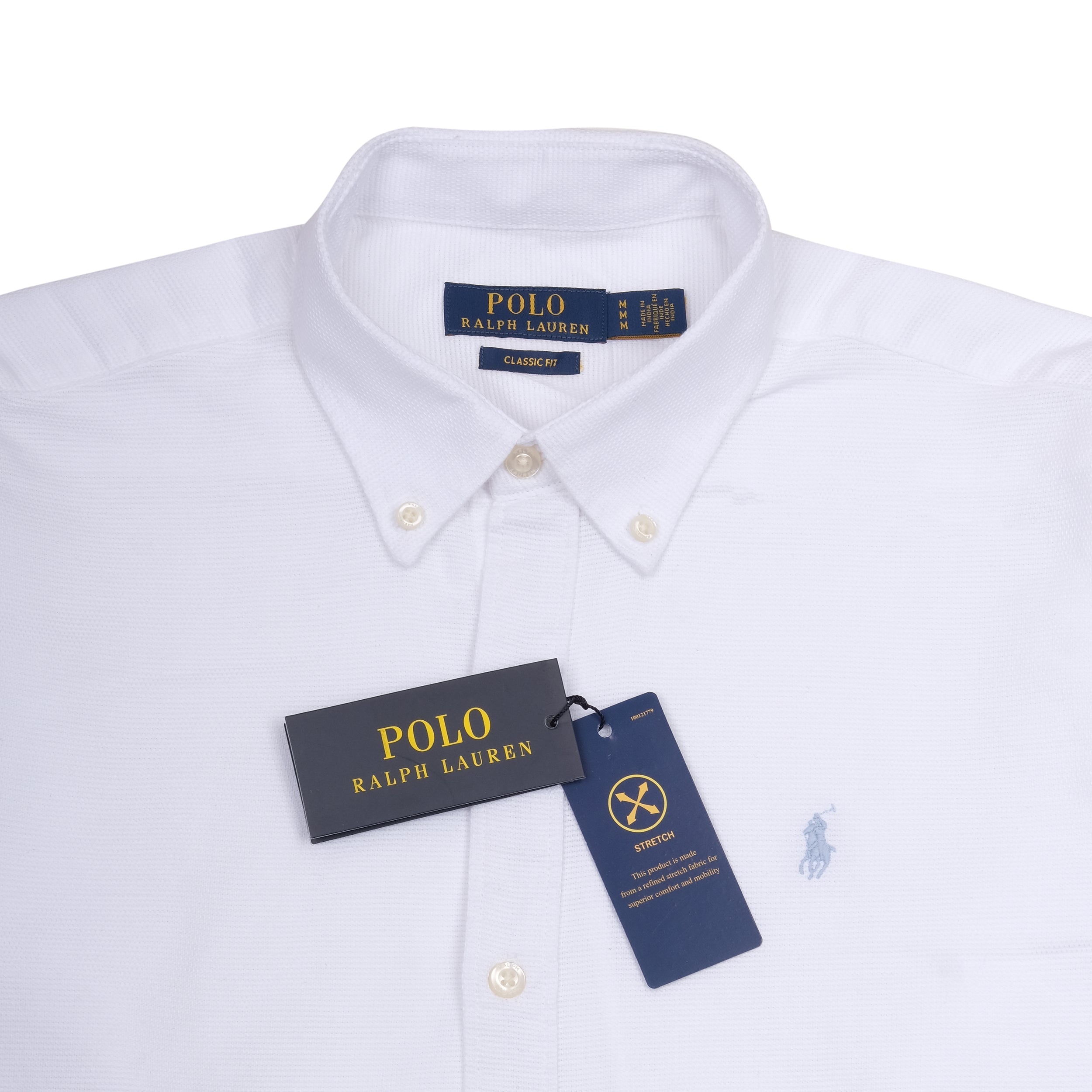 POLO RALPH LAUREN Pure Snow Classic Fit Long Sleeve Button-Down Shirt