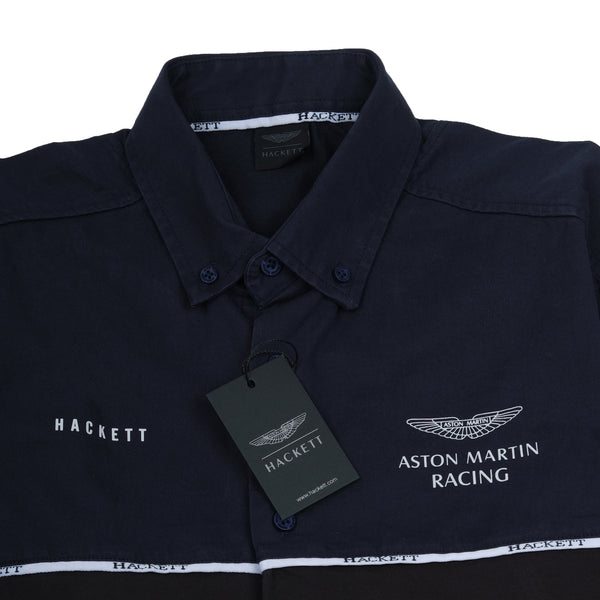 HACKETT Midnight Navy Classic Fit Long Sleeve Shirt