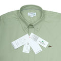 LACOSTE Sage Green Classic Fit Long Sleeve Button-Up Shirt