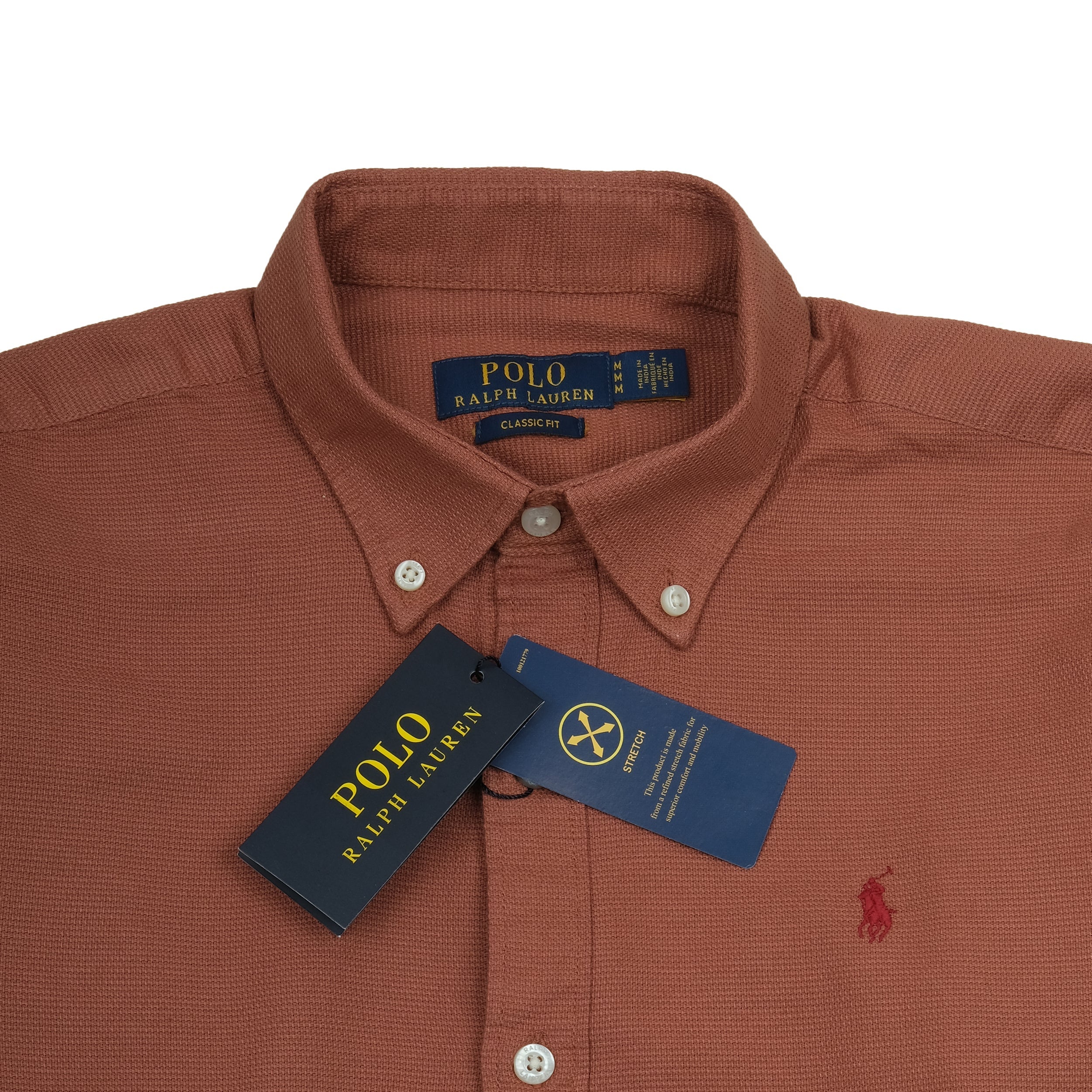 POLO RALPH LAUREN Ember Clay Classic Fit Long Sleeve Button-Down Shirt