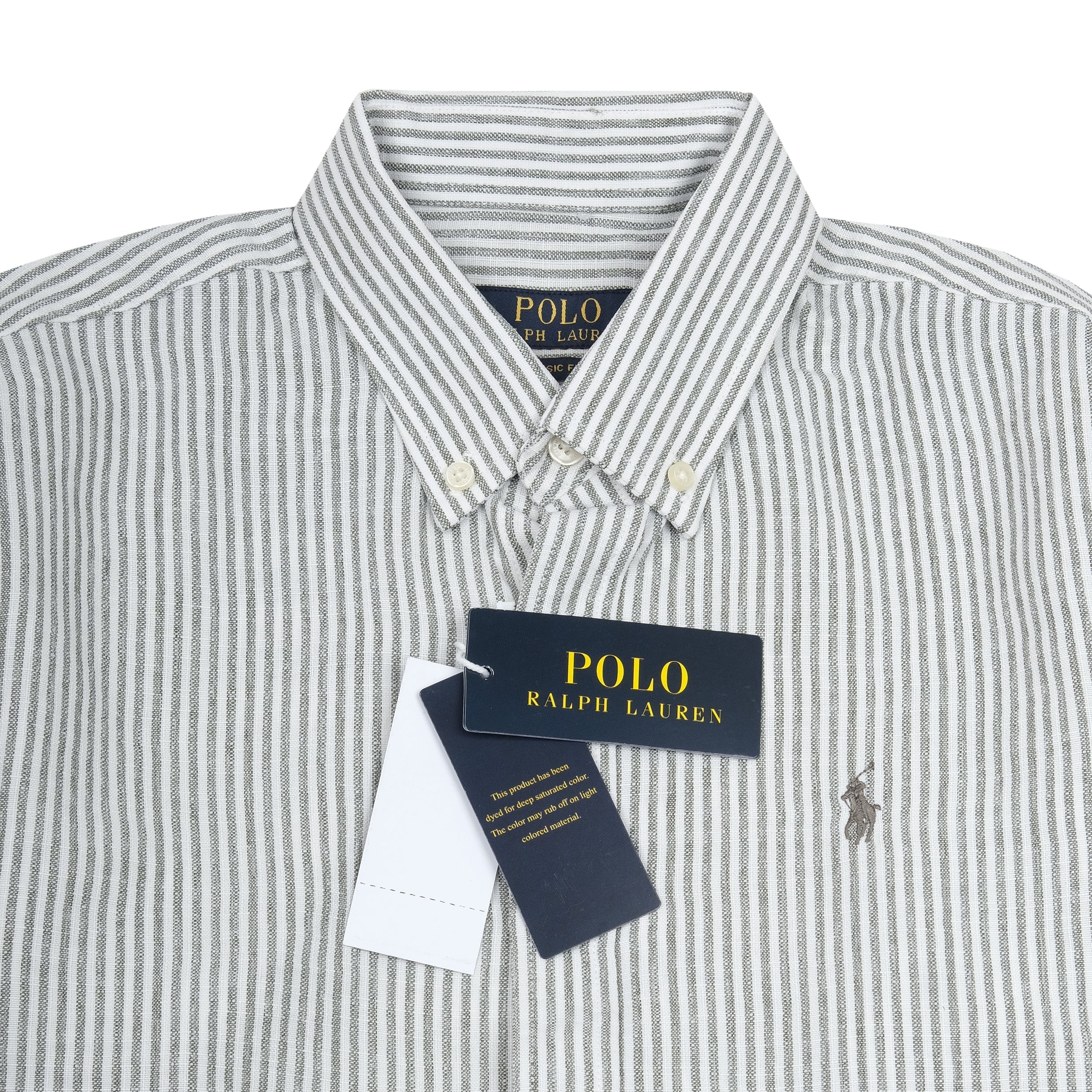 POLO RALPH LAUREN Sage Stripe Classic Fit Long Sleeve Button-Down Shirt