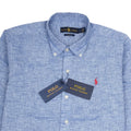 POLO RALPH LAUREN Tranquil Azure Slim Fit Textured Button-Down Shirt