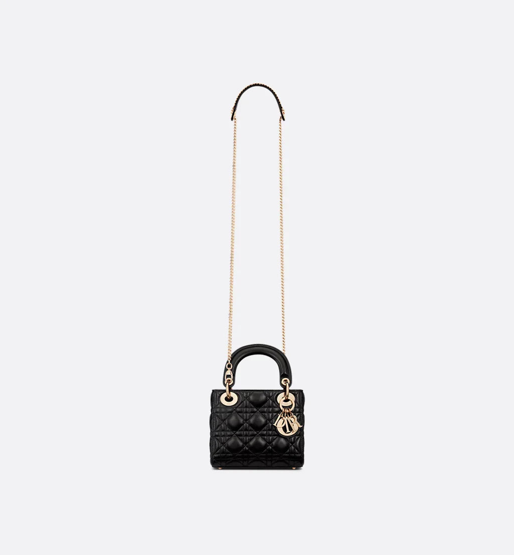 DIOR Mystic Jet Luxe Mini Quilted Leather Bag
