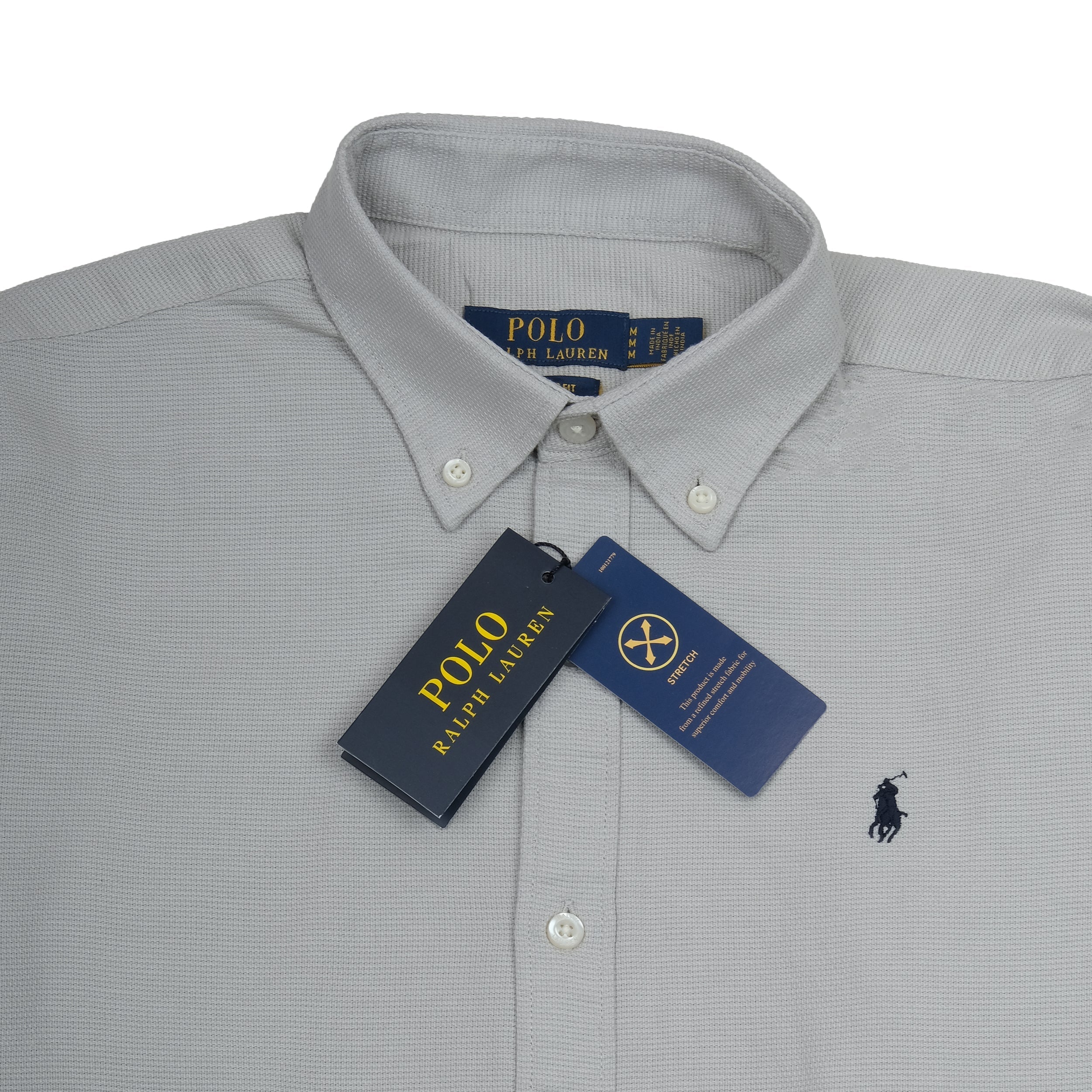 POLO RALPH LAUREN Silver Mist Classic Fit Long Sleeve Button-Down Shirt