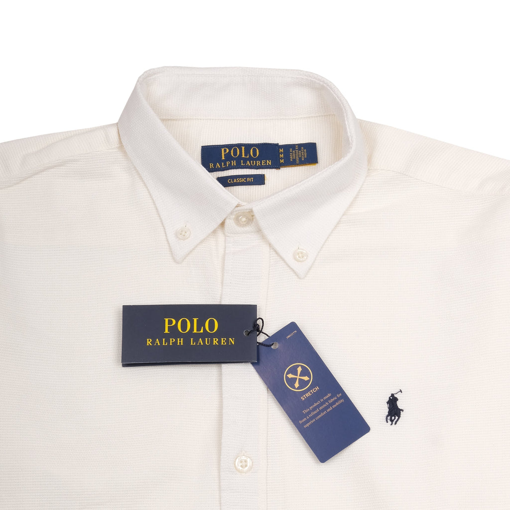 POLO RALPH LAUREN Ivory Whisper Classic Fit Long Sleeve Button-Down Shirt