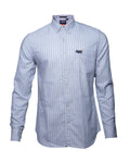 SUPERDRY Silver Mist Classic Fit Long Sleeve Oxford Shirt