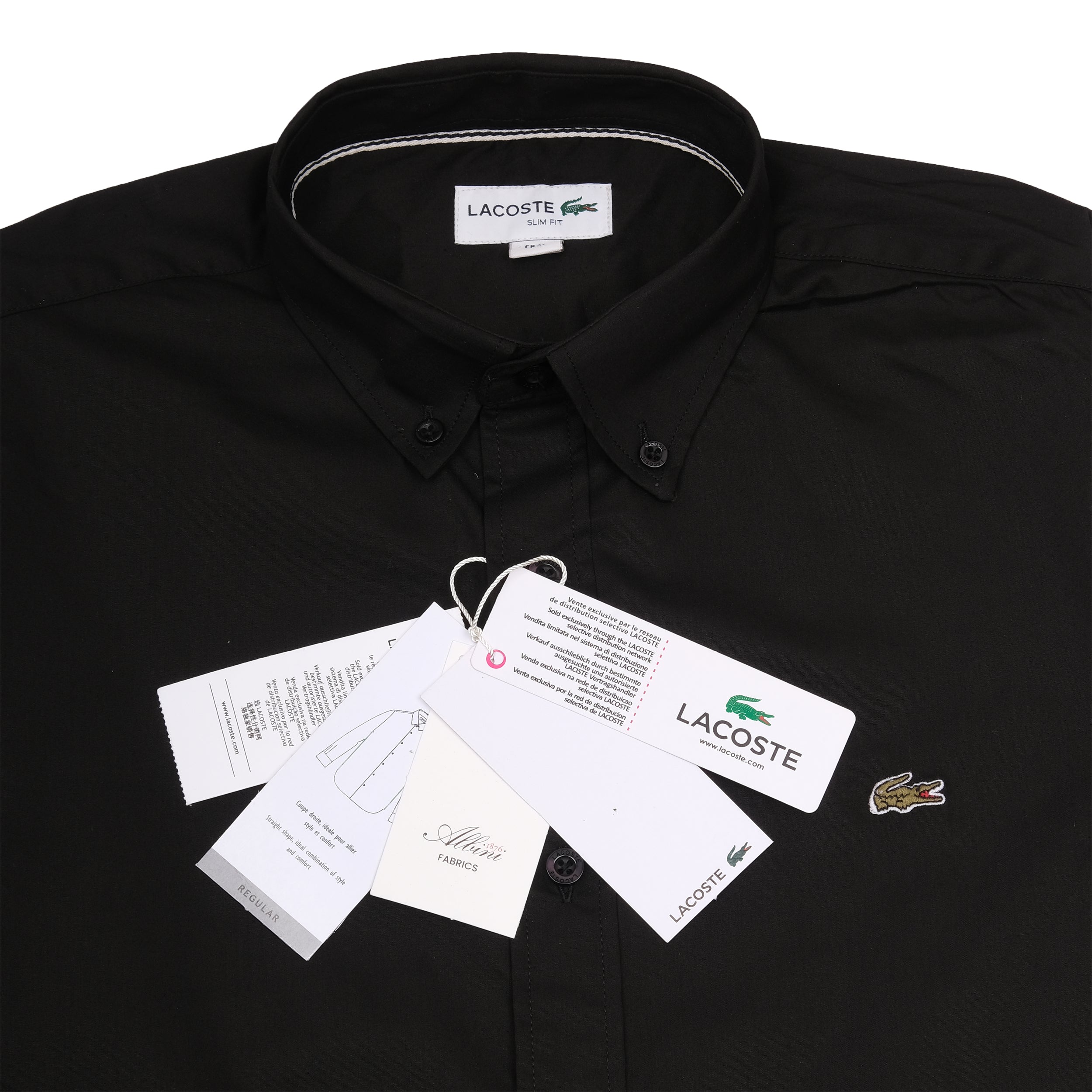 LACOSTE Midnight Noir Classic Fit Long Sleeve Shirt