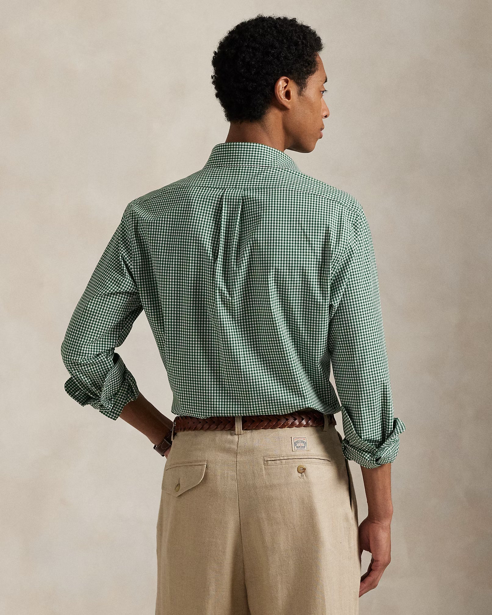 POLO RALPH LAUREN Mystic Pine Classic Fit Long Sleeve Gingham Shirt