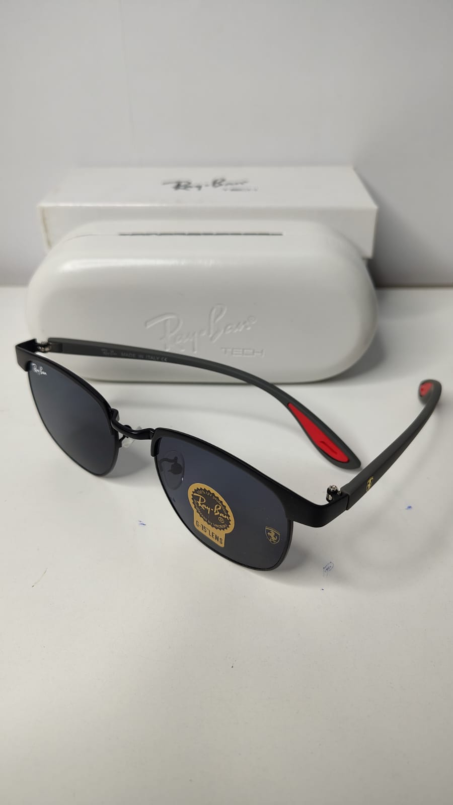 Ray-Ban Tech Black Oval Sunglasses