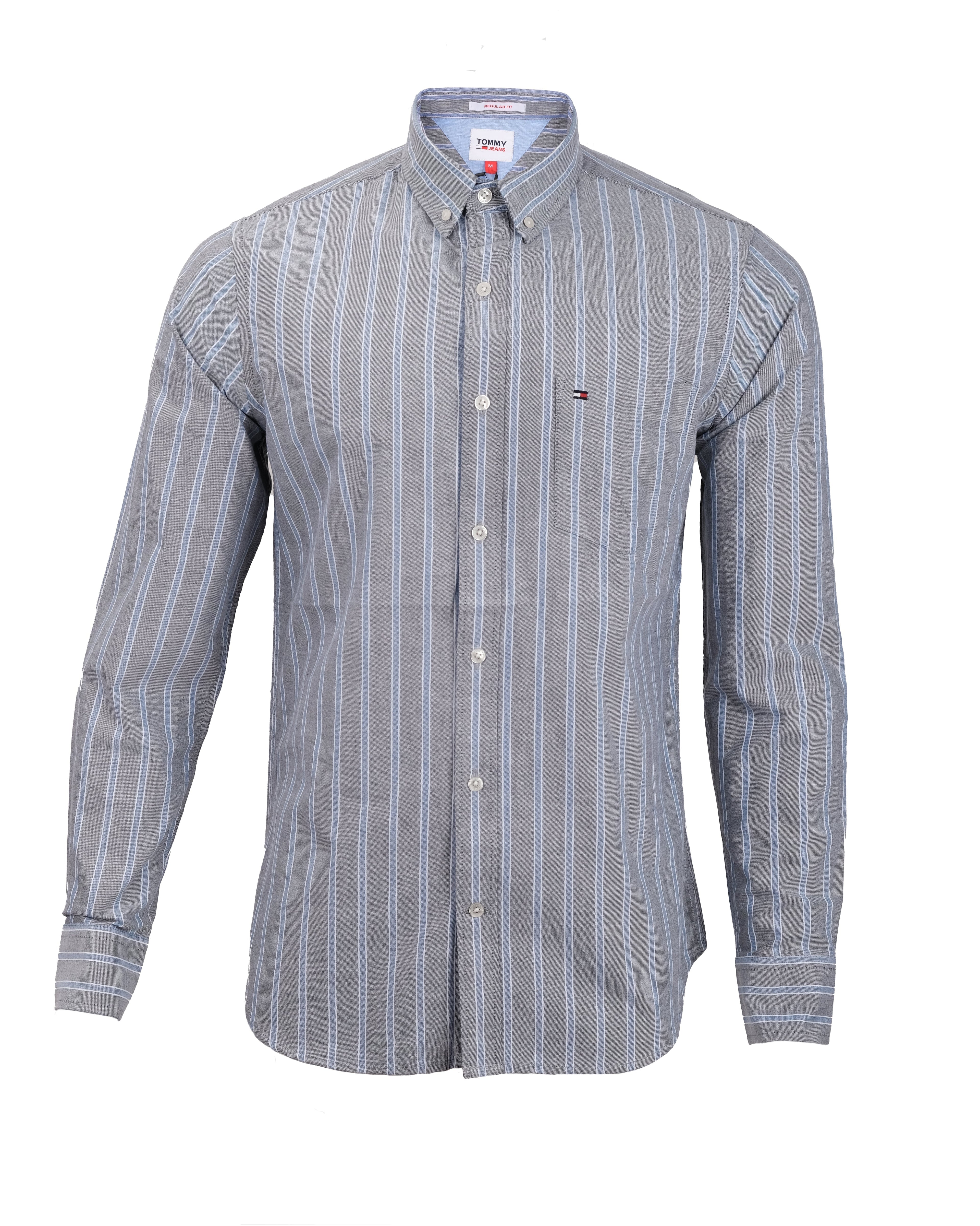 TOMMY HILFIGER Misty Slate Slim Fit Oxford Button-Down Shirt