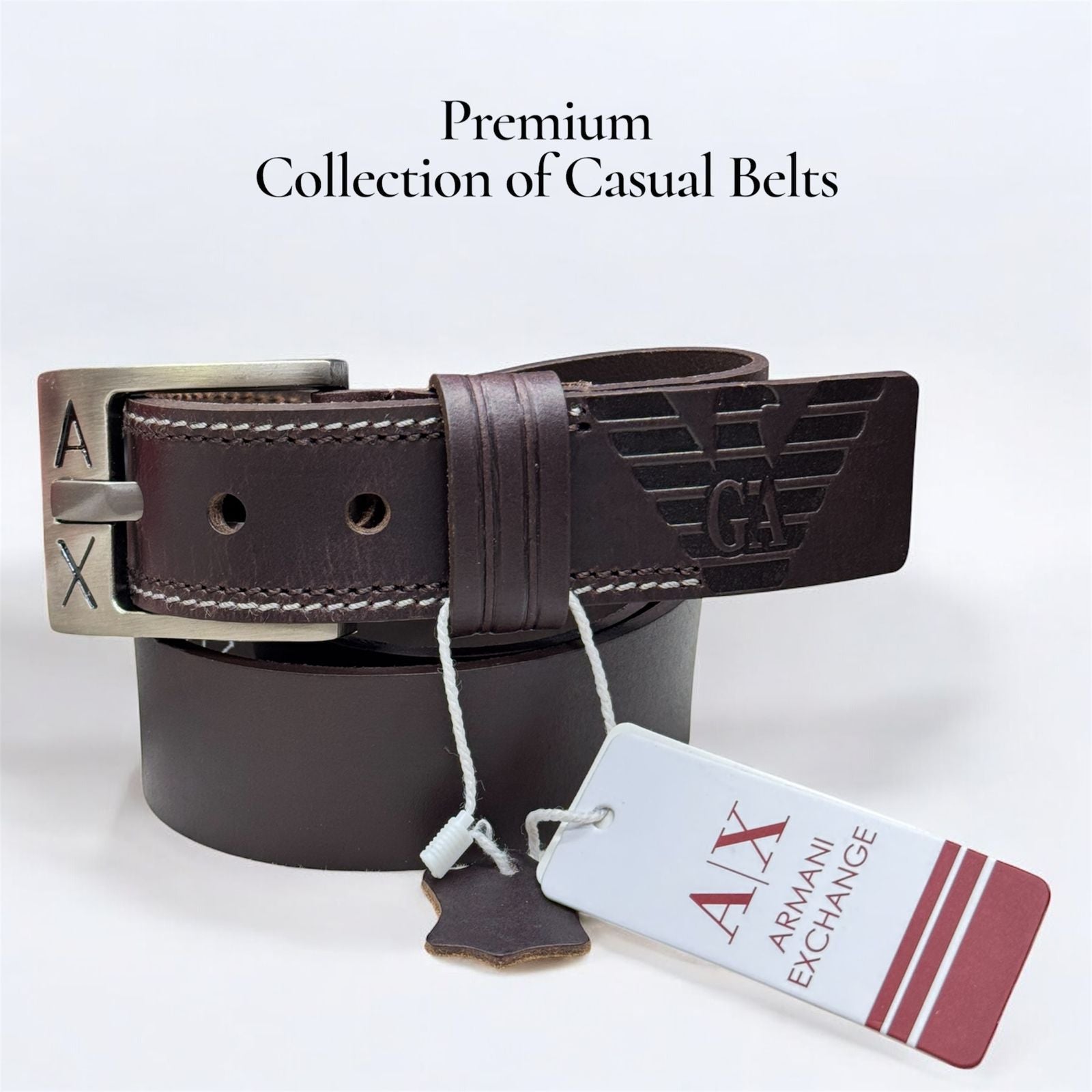 Armani Exchange Premium Casual Leather Belt