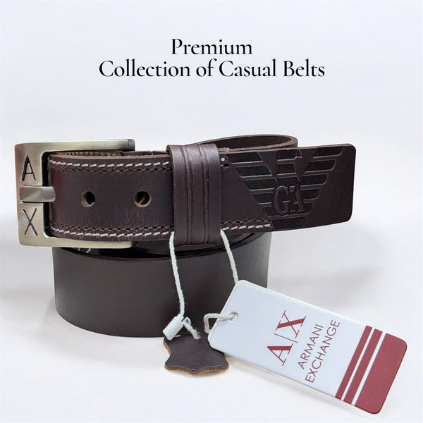 Armani Exchange Premium Casual Leather Belt