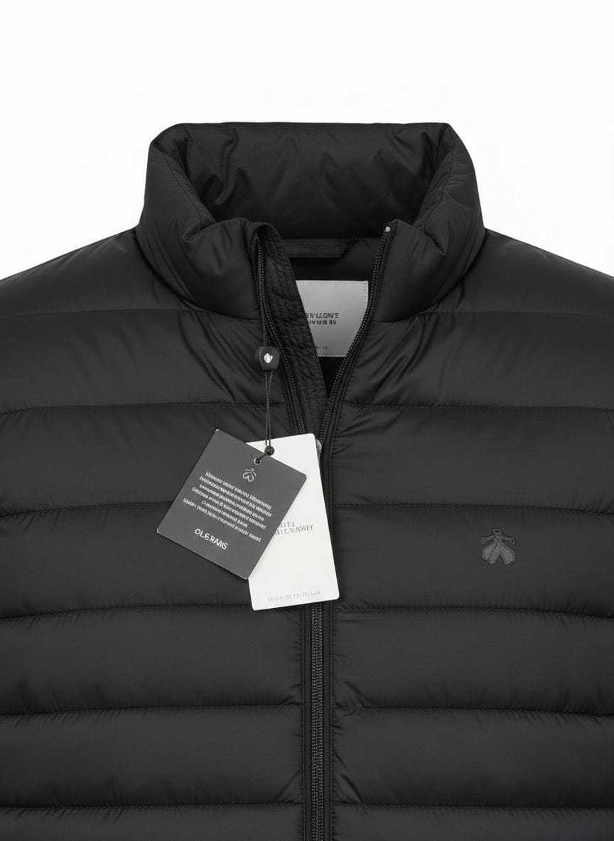 BrooksBrothers Men's Lightweight Puffer Vest in Black