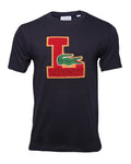 LACOSTE Midnight Ink Classic Fit Varsity Logo Tee
