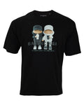 BALENCIAGA Midnight Noir Graphic Oversized Short Sleeve Tee