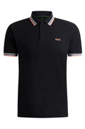 BOSS Midnight Noir Slim Fit Contrast Trim Polo Shirt