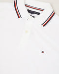 TOMMY HILFIGER Pure Snow Classic Fit Striped Collar Polo