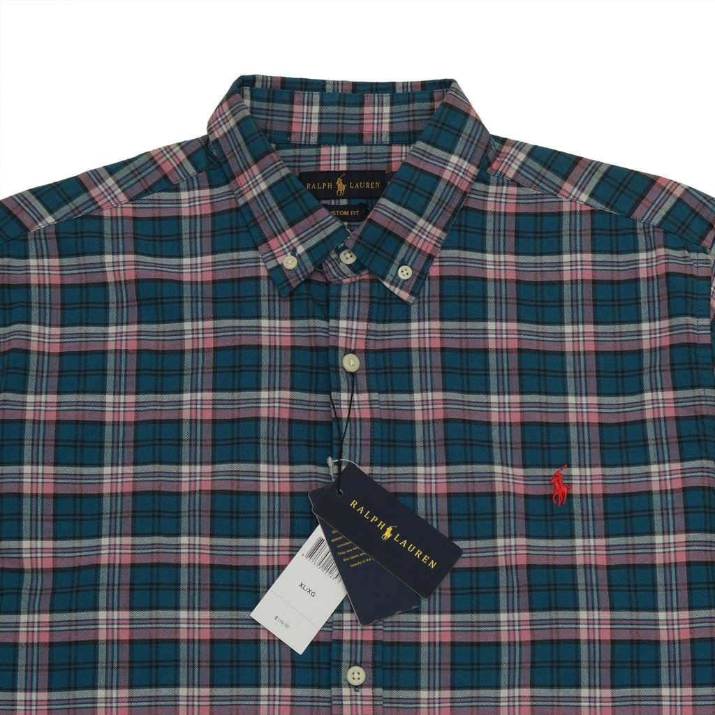 RALPH LAUREN Teal Twilight Plaid Classic Fit Button-Down Shirt