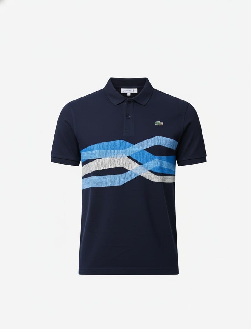 Lacoste Men's Graphic Stripe Polo Shirt
