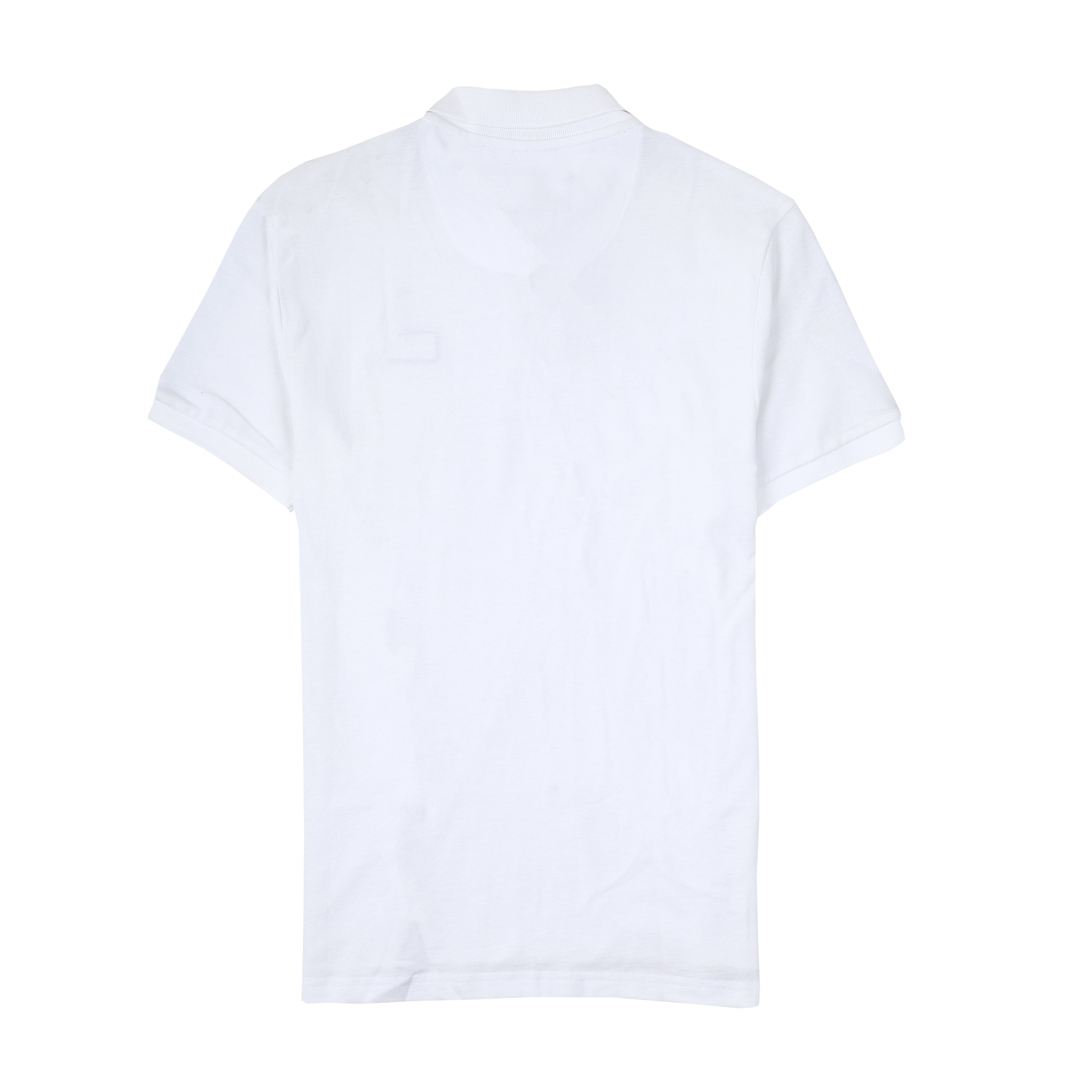 ARMANI Crystal White Slim Fit Piqu�� Polo Shirt