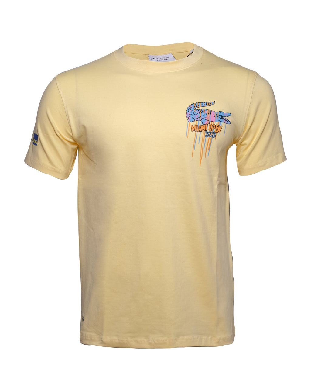 LACOSTE Sunlit Lemon Classic Fit Short Sleeve Graphic Tee