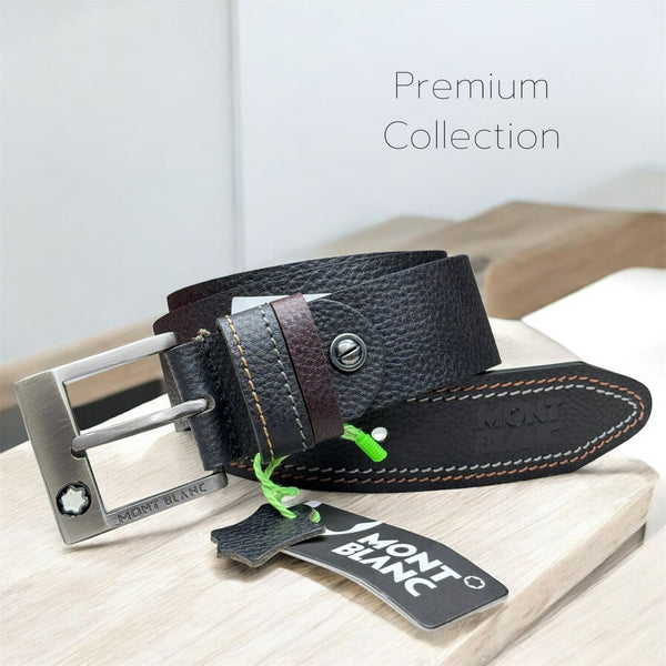 MONT BLANC Premium Collection Leather Belt