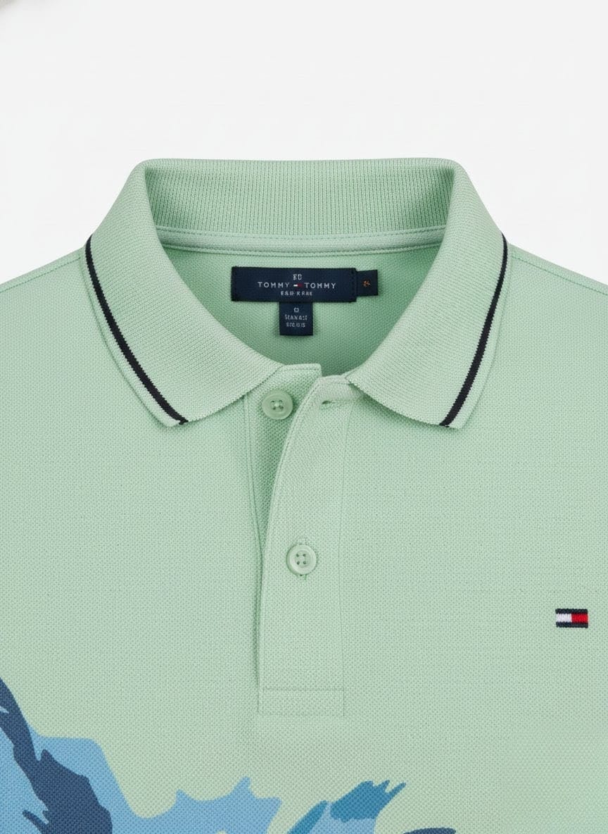 Tommy Hilfiger Palm Print Polo Shirt