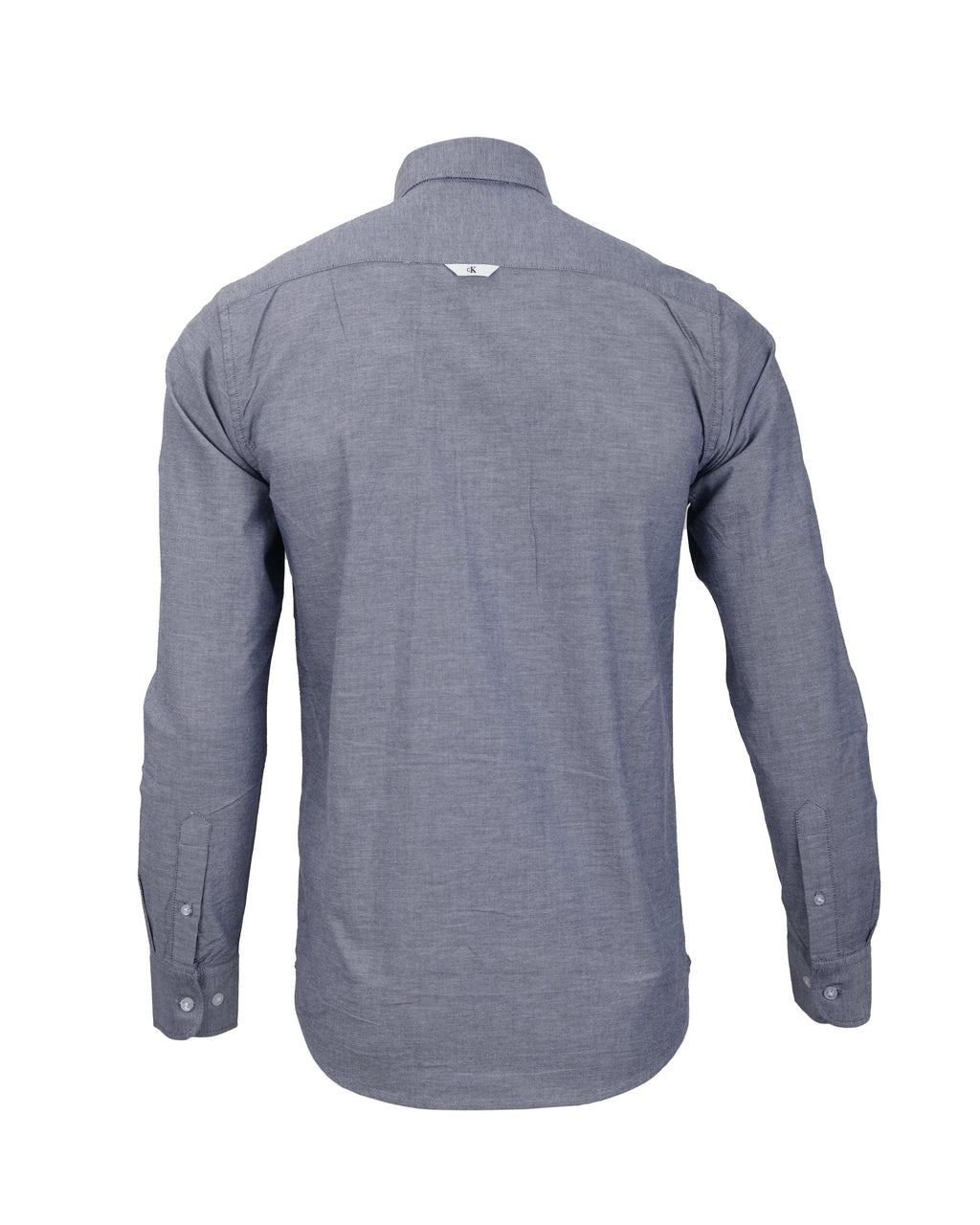 CALVIN KLEIN Misty Steel Slim Fit Long Sleeve Button-Down Shirt
