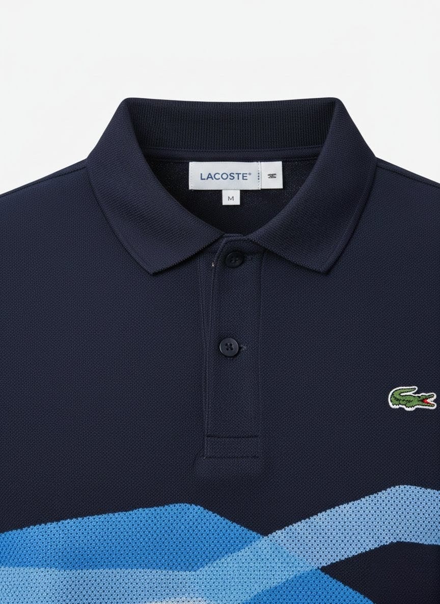 Lacoste Men's Graphic Stripe Polo Shirt