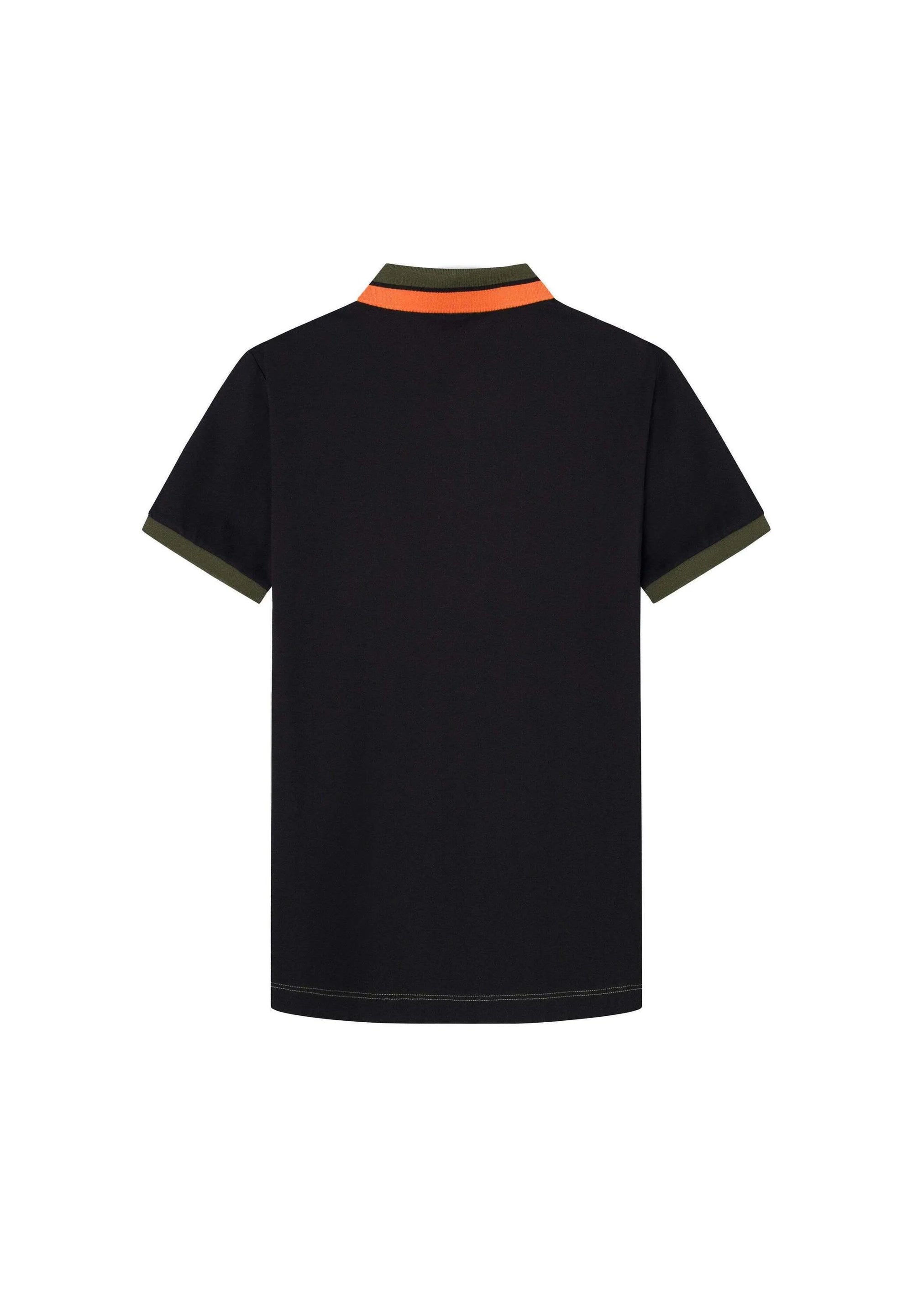 HACKETT Radiant Emerald Tailored Fit Color-Block Piqué Polo Shirt