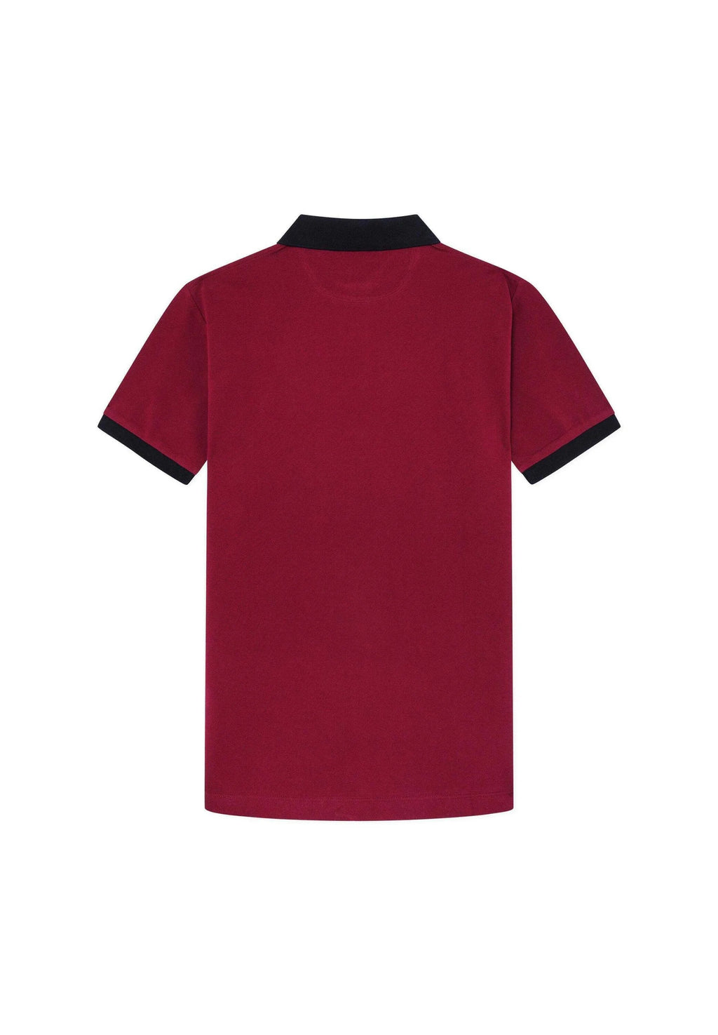 HACKETT Ember Garnet Tailored Fit Short Sleeve Piqué Polo Shirt
