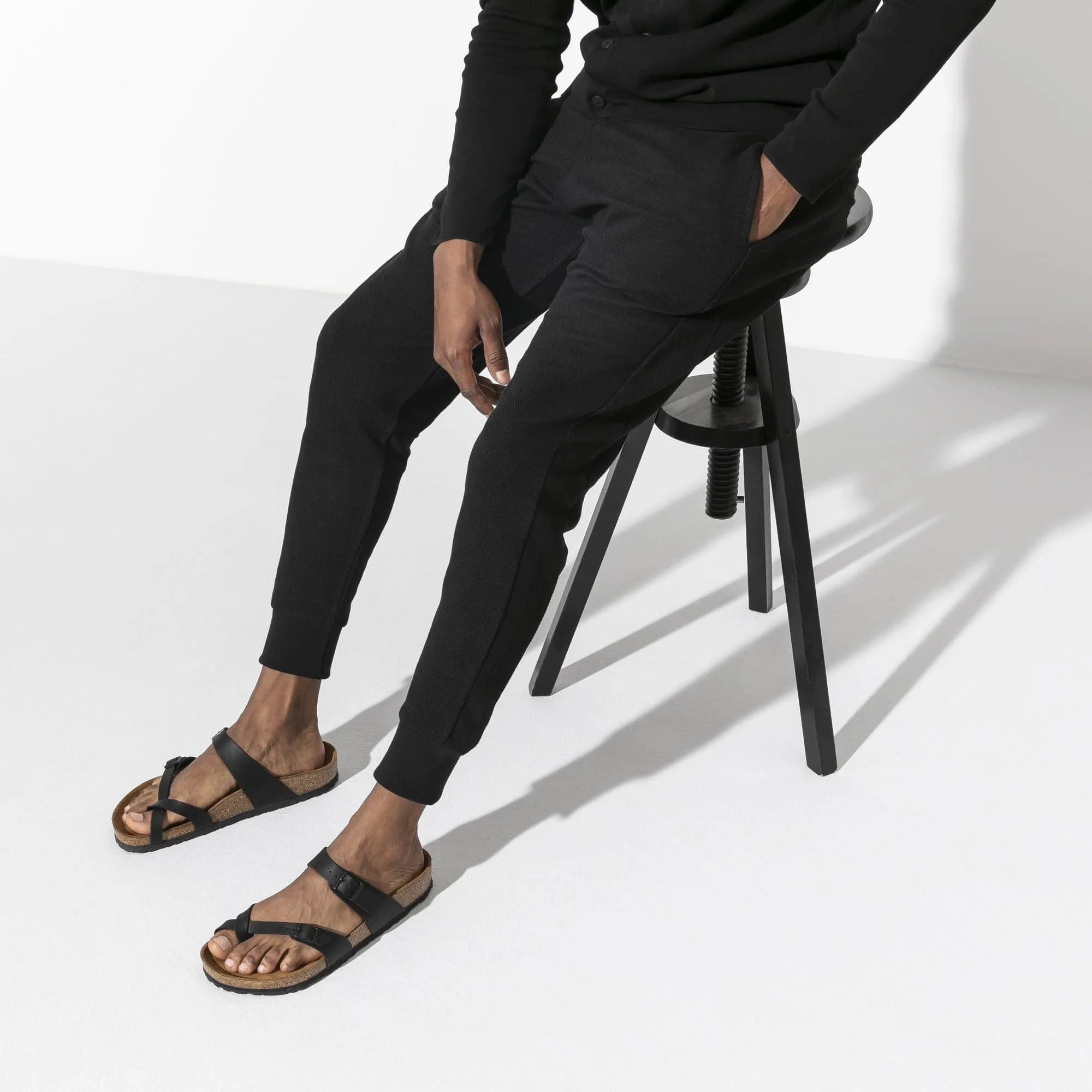 BIRKENSTOCK Twilight Charcoal Luxe Soft Footbed Sandals