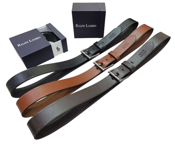 RALPH LAUREN Classic Reversible Leather Belt Set