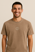 ZARA Desert Mirage Relaxed Fit Short Sleeve Tee