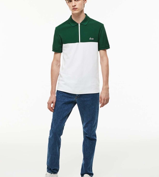 Lacoste Colorblock Zip Polo Shirt
