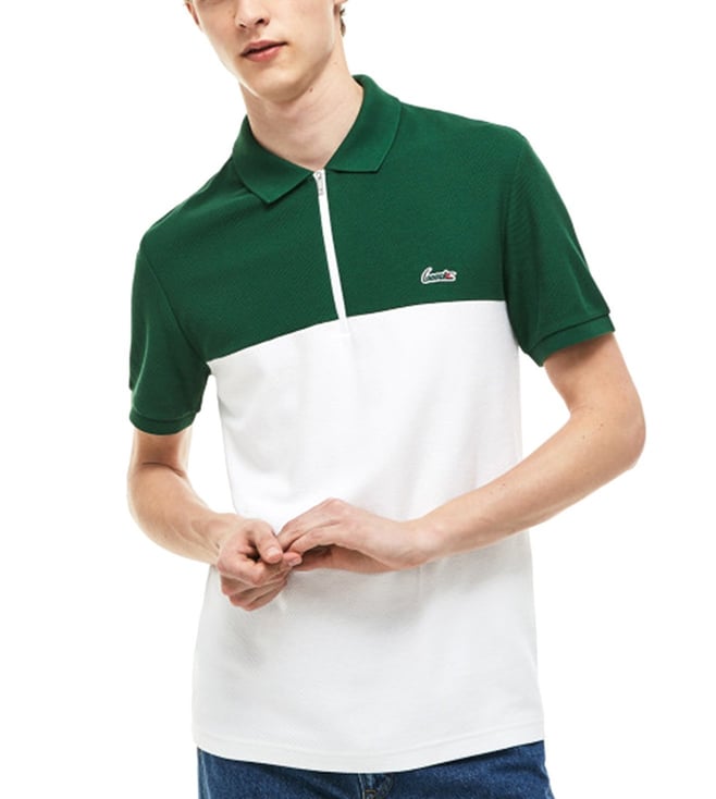 Lacoste Colorblock Zip Polo Shirt