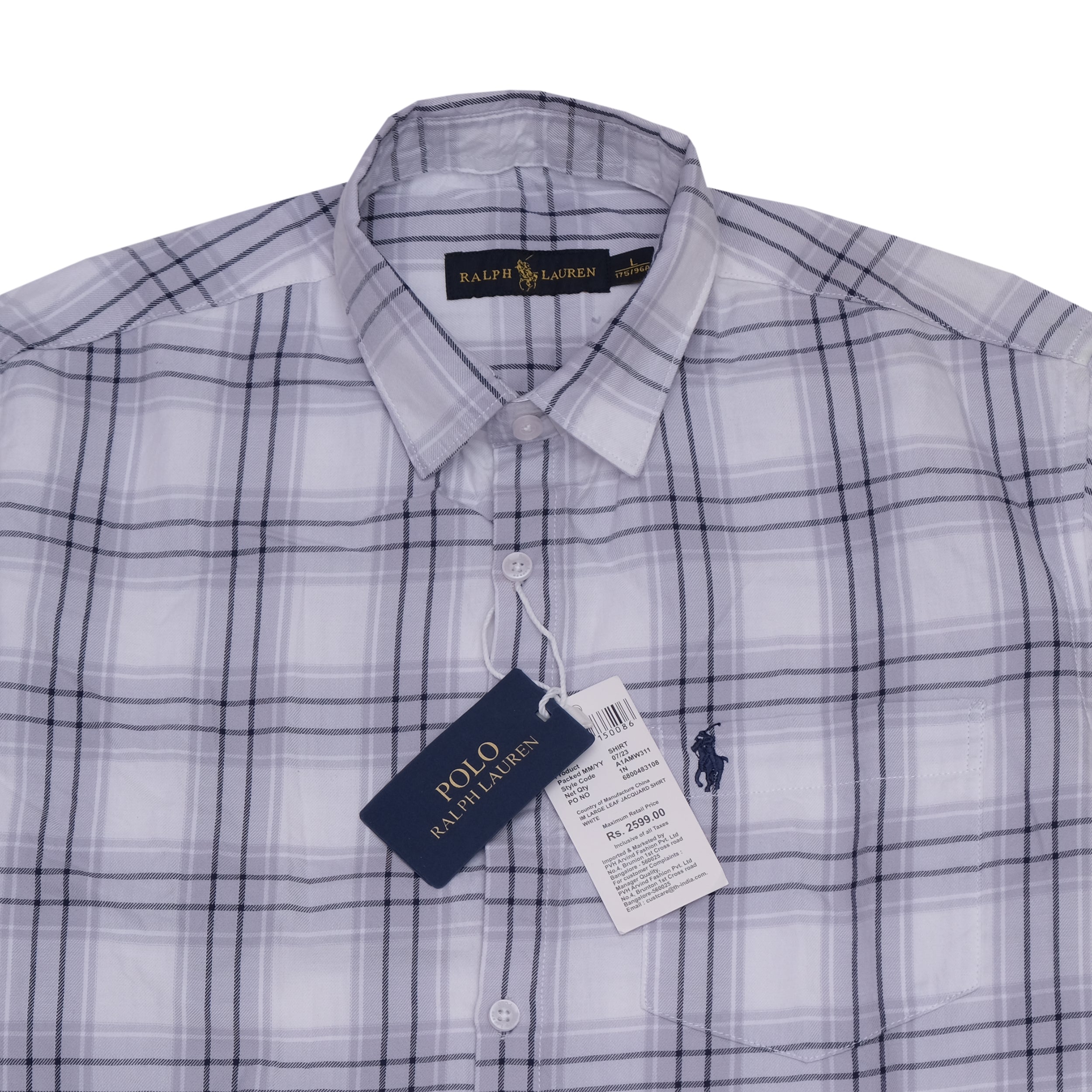 POLO RALPH LAUREN Silver Mist Slim Fit Long Sleeve Button-Up Shirt